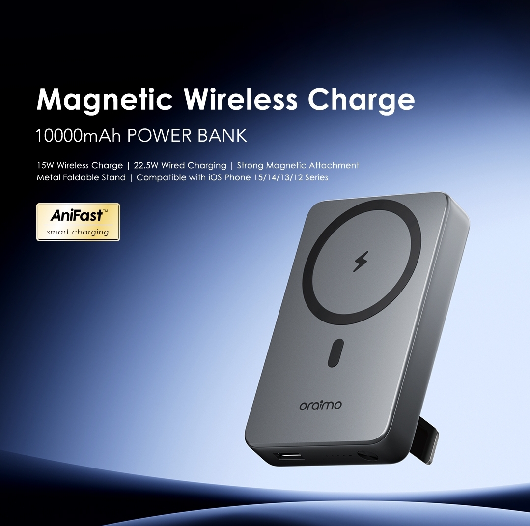 Oraimo MagPower 15 (power bank and wireless charger)