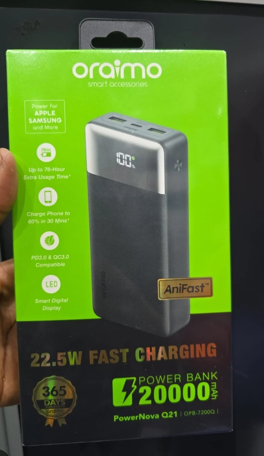Oraimo PowerNova Q21 (20,000 mAh)
