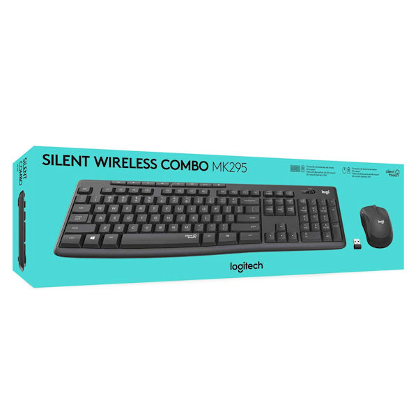 Logitech MK295 Silent Wireless Keyboard and Mouse Combo.