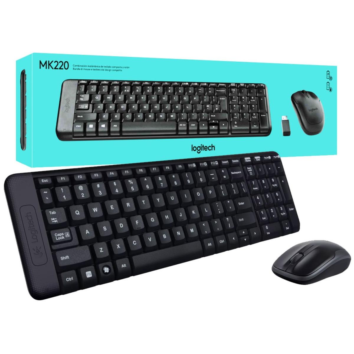Logitech MK220 wireless keyboard and mouse combo