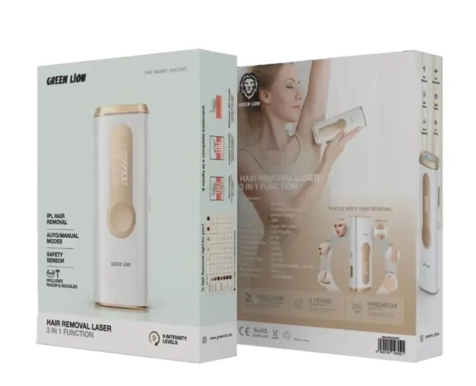 Green Lion 3-in-1 IPL hair removal laser device