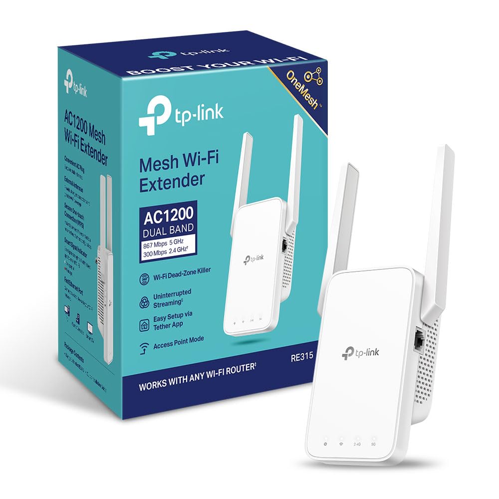 TP-Link RE305 AC1200 Dual Band Mesh Wi-Fi Extender